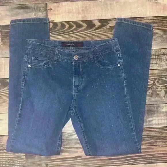 Girls Jordache Glitter Skinny Jeans size 12 - Picture 2 of 4